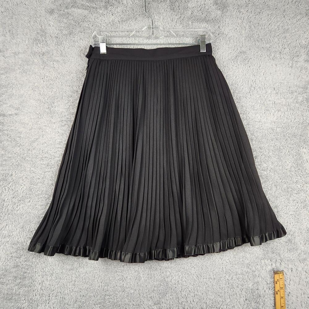Vintage Madeleine Skirt Womens 10 Black Pleated Ruffle Germany Whismigoth Grunge